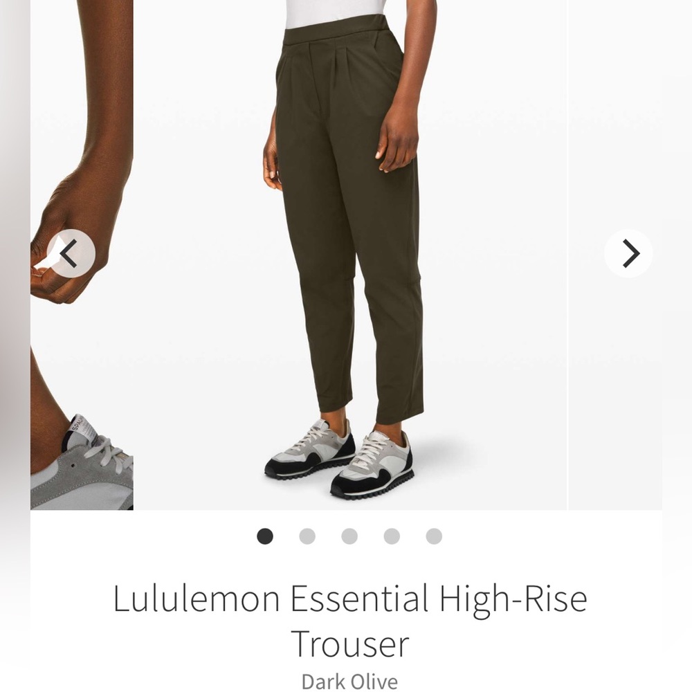 Lululemon High-Rise Trouser Dark Olive Size 6